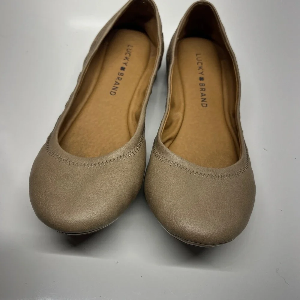 Lucky Brand Erin Women's Size 6.5 EU 37 Brown Ballet‎ Flats Shoes